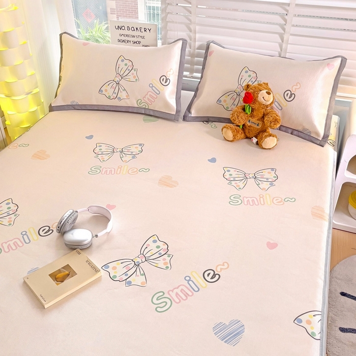 91家纺网 家纺一手货源 找家纺 （总）金盛纺 2025新款A类数码印花冰丝席-床笠款