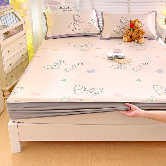 91家纺网 家纺一手货源 找家纺 （总）金盛纺 2025新款A类数码印花冰丝席-床笠款