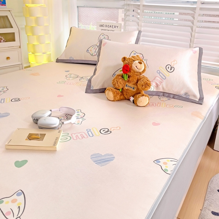 91家纺网 家纺一手货源 找家纺 （总）金盛纺 2025新款A类数码印花冰丝席-床笠款