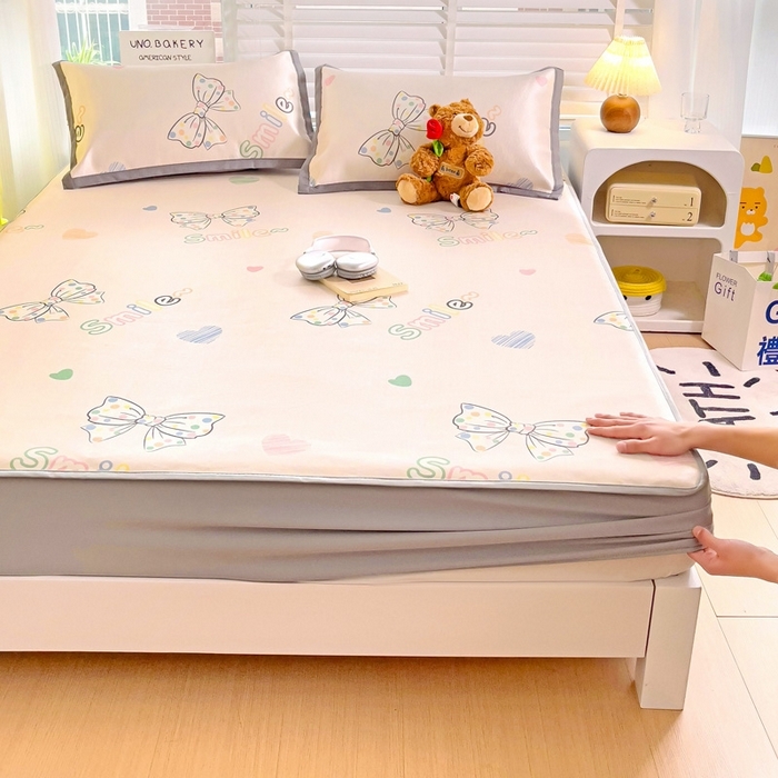 91家纺网 家纺一手货源 找家纺 （总）金盛纺 2025新款A类数码印花冰丝席-床笠款