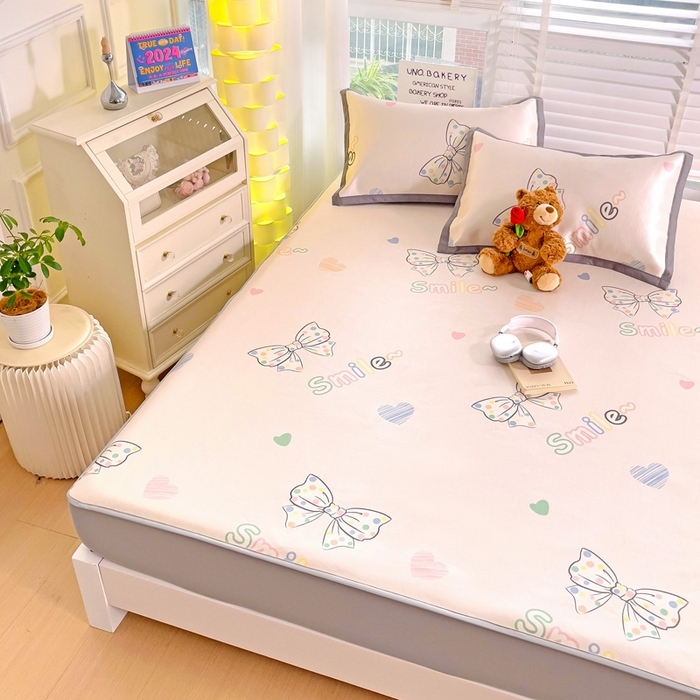 91家纺网 家纺一手货源 找家纺 （总）金盛纺 2025新款A类数码印花冰丝席-床笠款