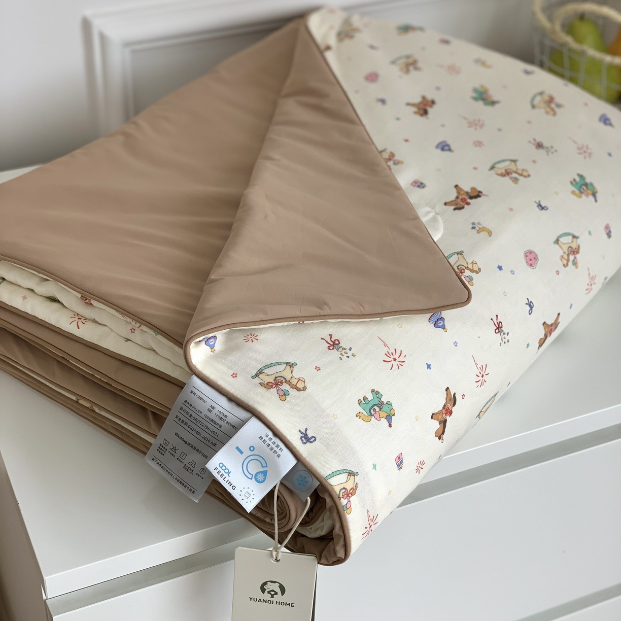 91家纺网 家纺一手货源 找家纺 源启生活 2026新品冰纱被 被子被芯 马上开心