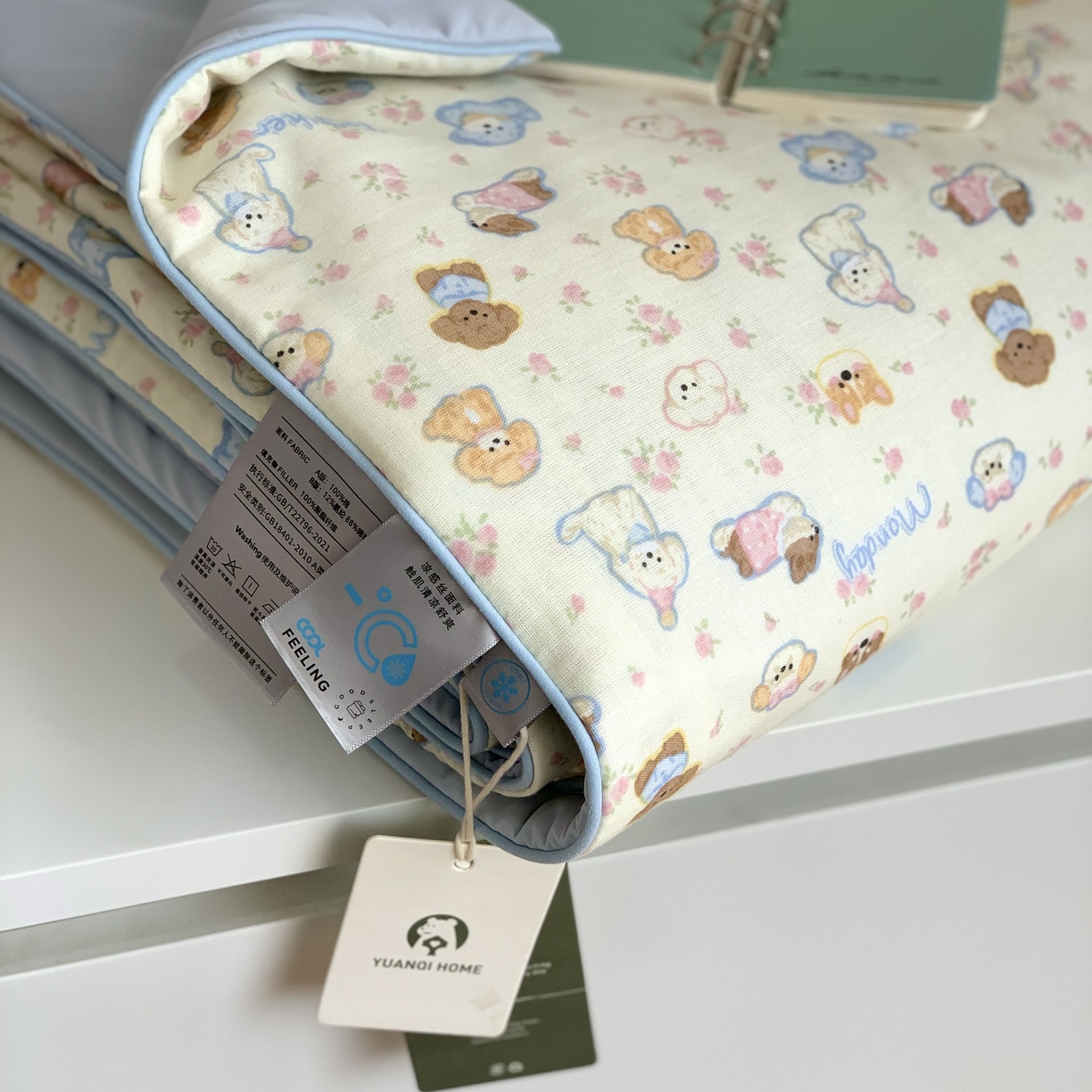 91家纺网 家纺一手货源 找家纺 源启生活 2026新品冰纱被 被子被芯 奶芙狗