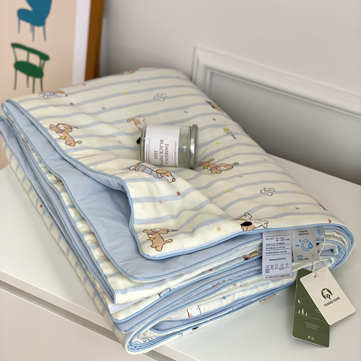 91家纺网 家纺一手货源 找家纺 源启生活 2026新品冰纱被 被子被芯 旺仔