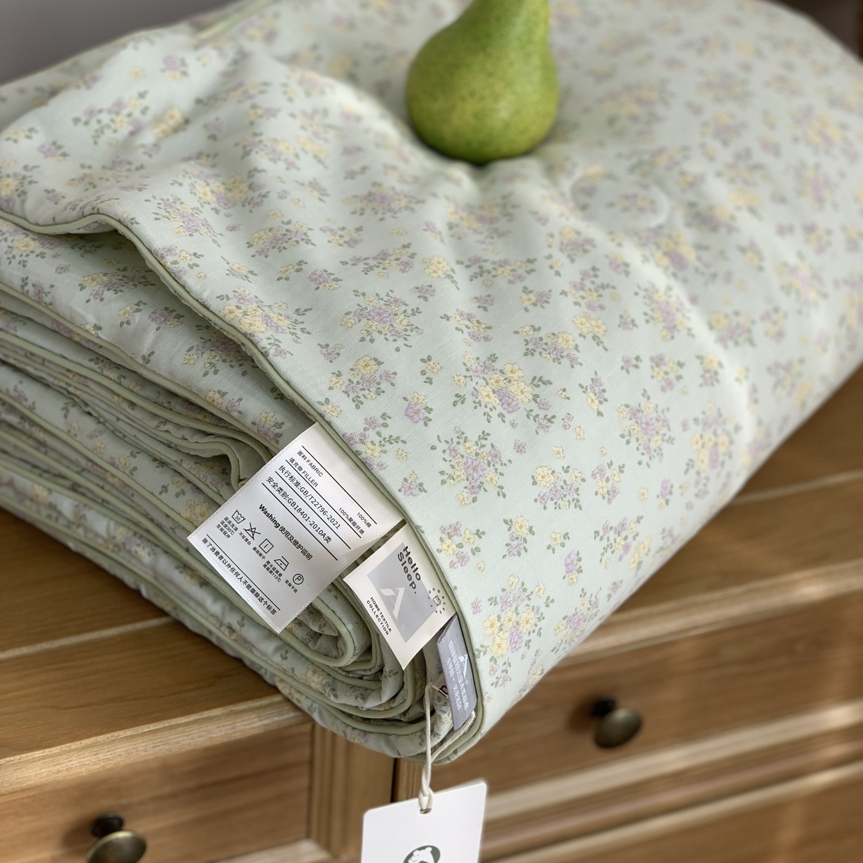 91家纺网 家纺一手货源 找家纺 源启生活 2026新款嵌绳夏被空调被 花信