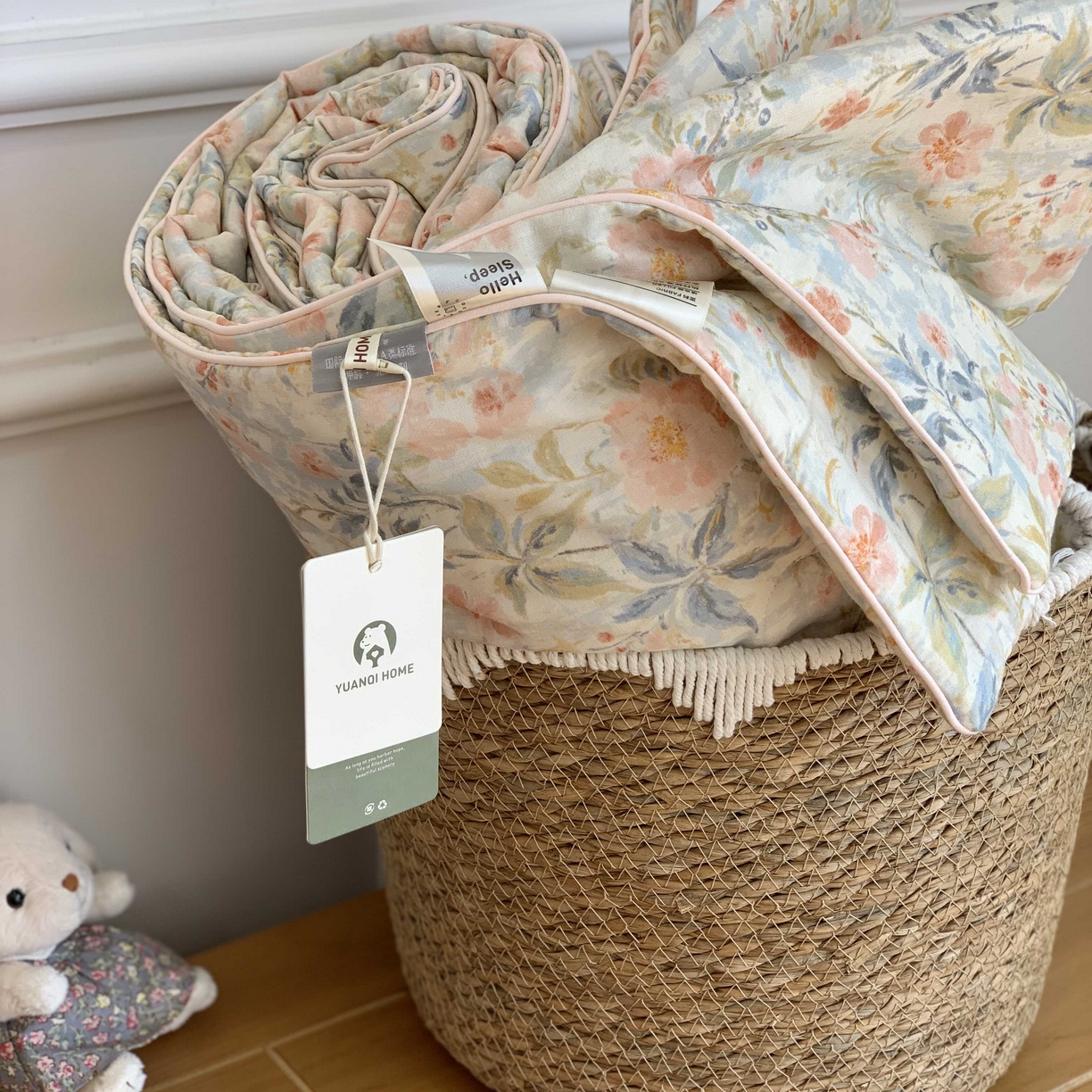 91家纺网 家纺一手货源 找家纺 源启生活 2026新款嵌绳夏被空调被 奈里