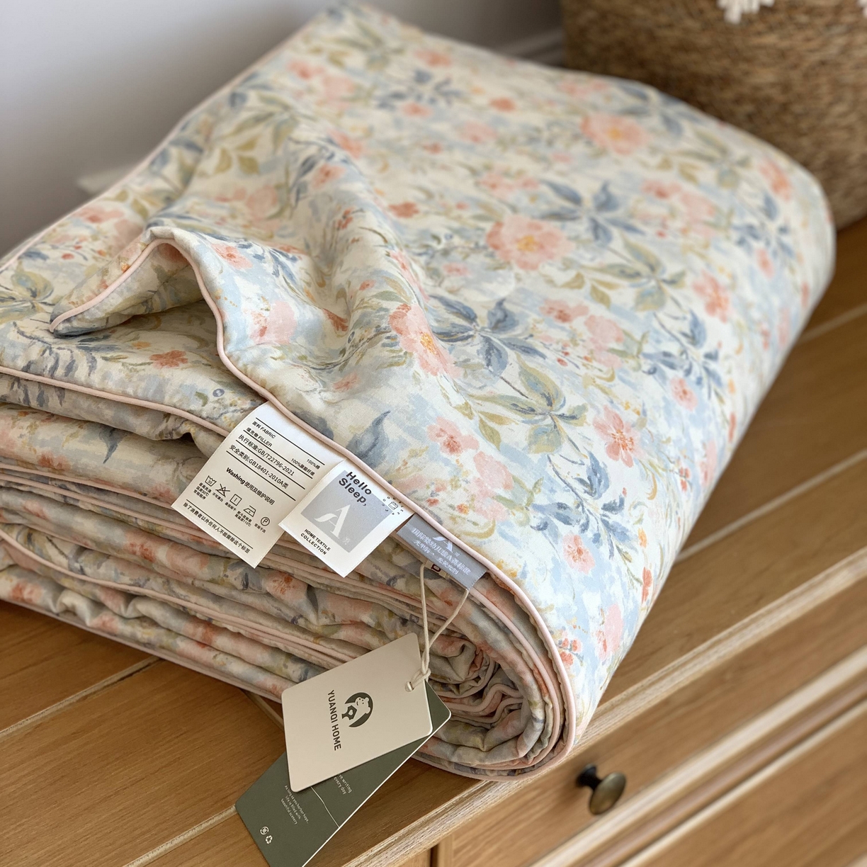 91家纺网 家纺一手货源 找家纺 源启生活 2026新款嵌绳夏被空调被 奈里