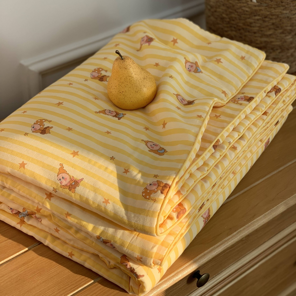 91家纺网 家纺一手货源 找家纺 源启生活 2026新款嵌绳夏被空调被 晚安小星星