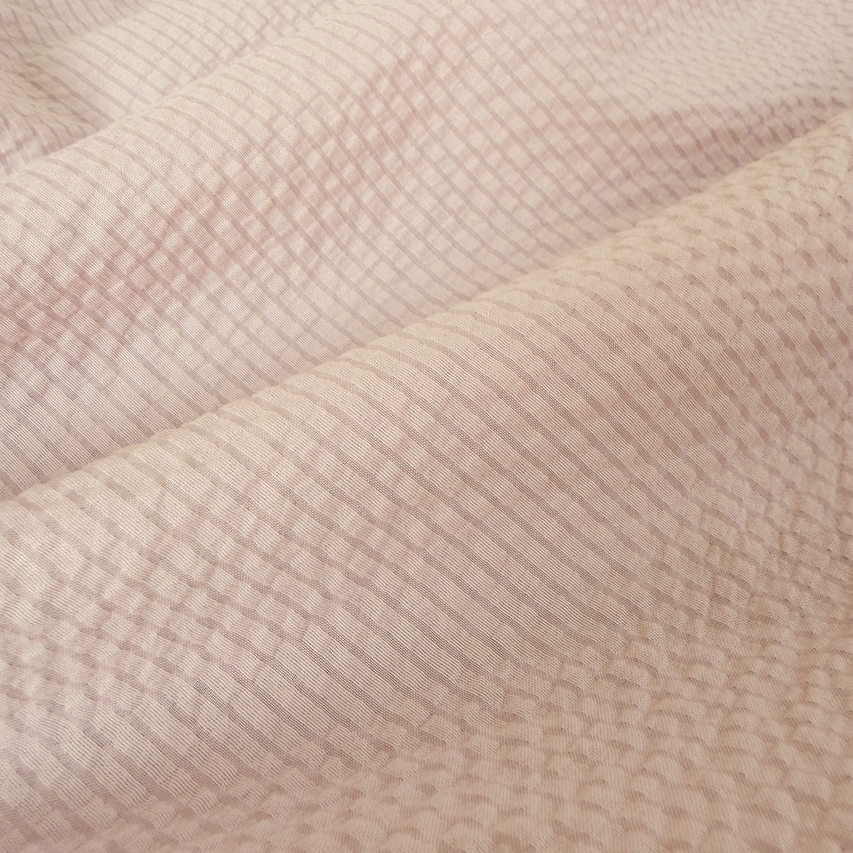 91家纺网 家纺一手货源 找家纺 潮邦创意家居 2026新款韩版花边奶芙豆豆夏被夏凉被空调被盖毯-纱雾时光系列 浅粉云絮