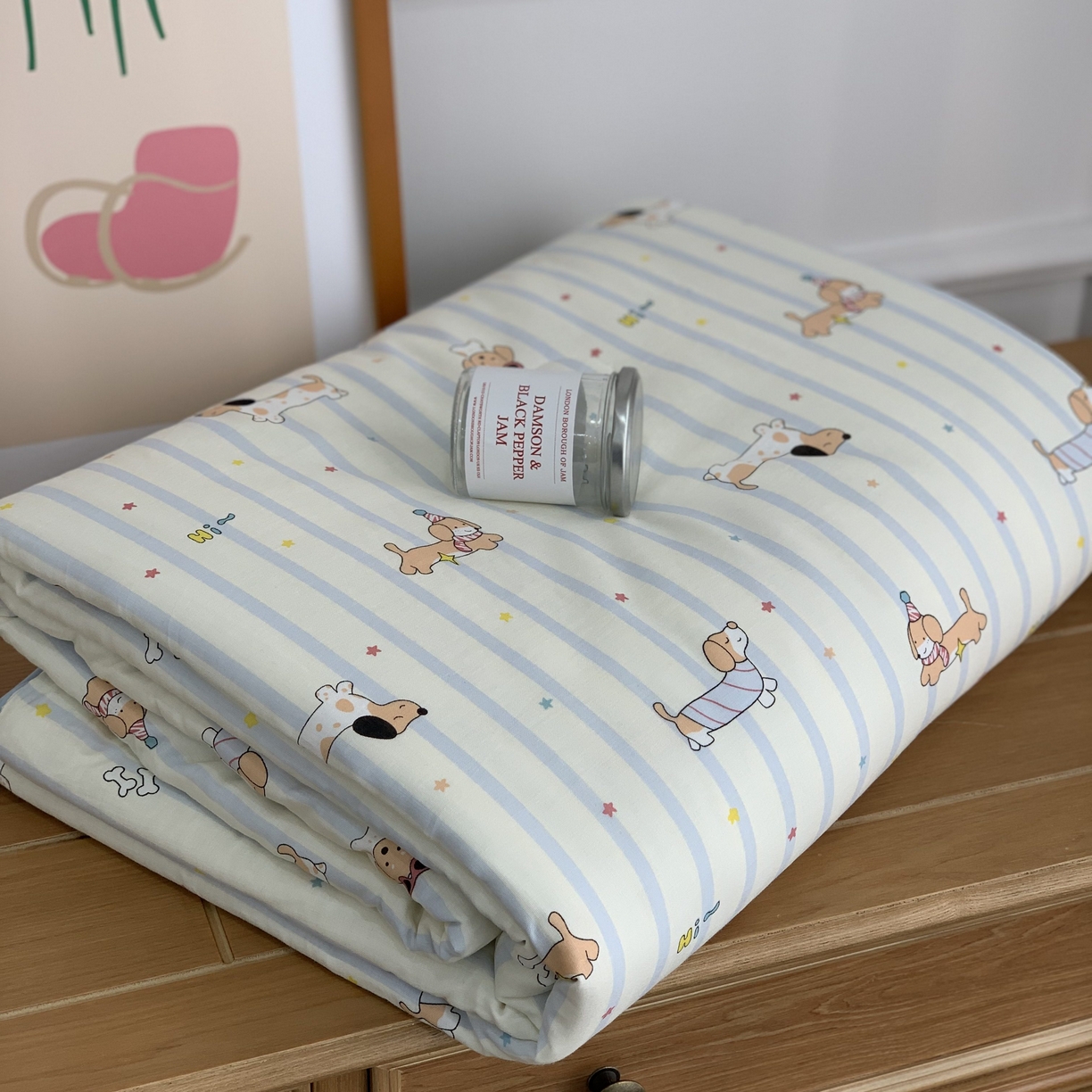 91家纺网 家纺一手货源 找家纺 源启生活 2026新款嵌绳夏被空调被 旺仔