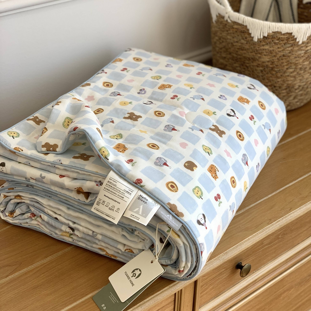 91家纺网 家纺一手货源 找家纺 源启生活 2026新款嵌绳夏被空调被 一颗糖