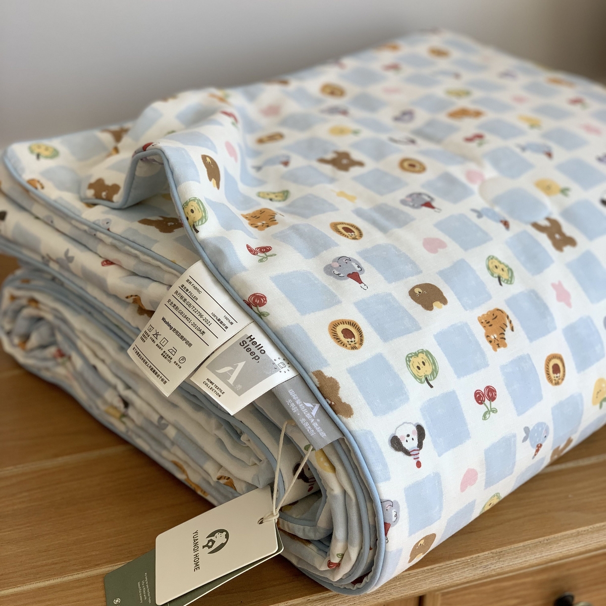 91家纺网 家纺一手货源 找家纺 源启生活 2026新款嵌绳夏被空调被 一颗糖