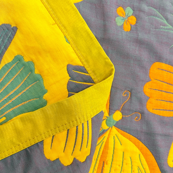 91家纺网 家纺一手货源 找家纺 七七家纺 2026新款新疆长绒棉盖毯 花间蝶语