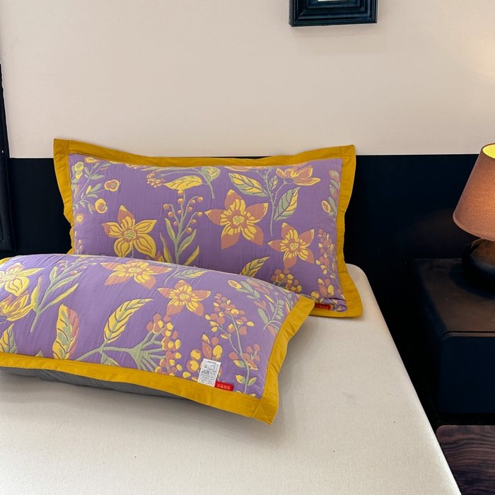 91家纺网 家纺一手货源 找家纺 七七家纺 2026新款新疆长绒棉盖毯 紫韵花妍