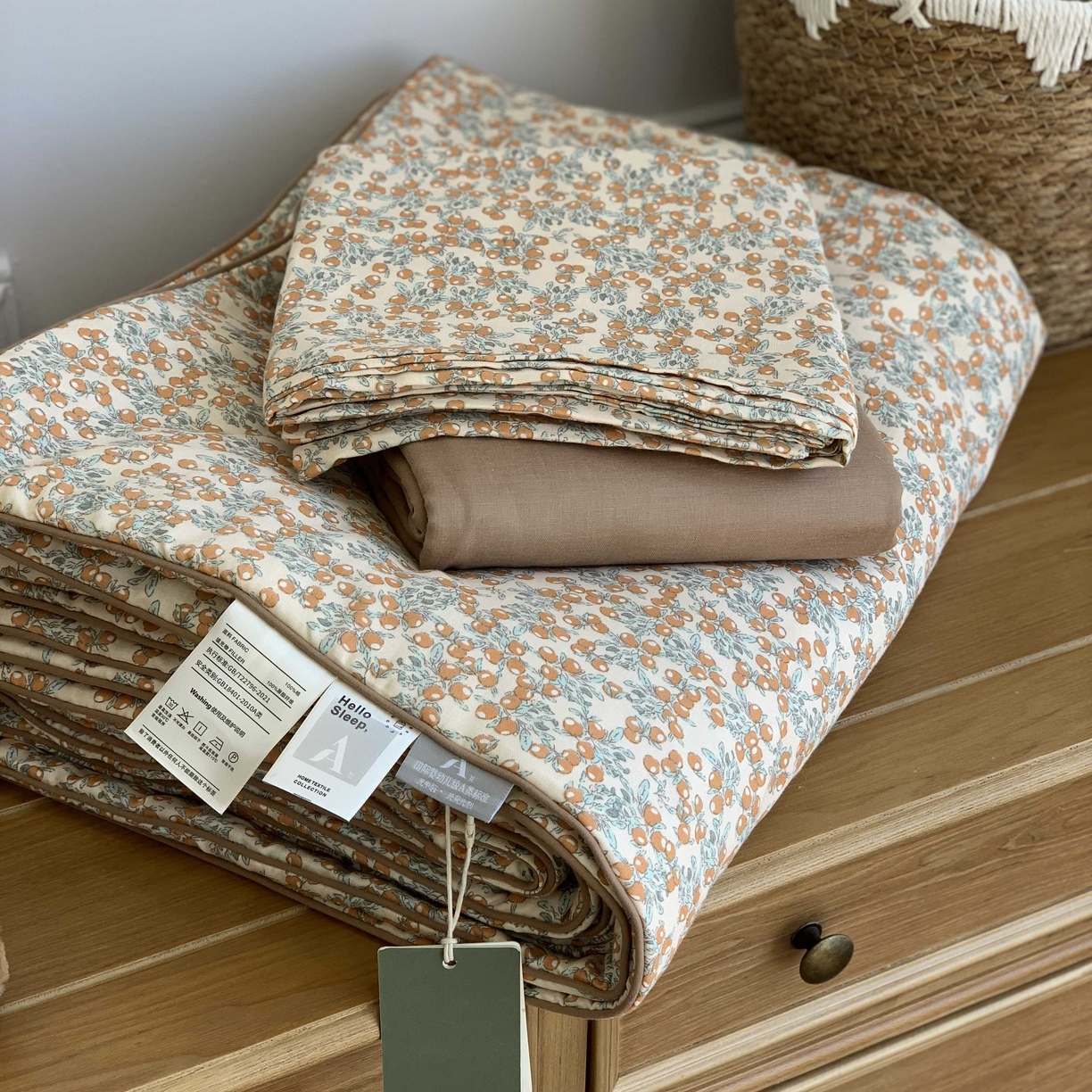 91家纺网 家纺一手货源 找家纺 源启生活 2026新款夏被四件套 浆果