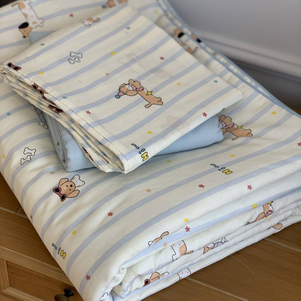 91家纺网 家纺一手货源 找家纺 源启生活 2026新款夏被四件套 旺仔