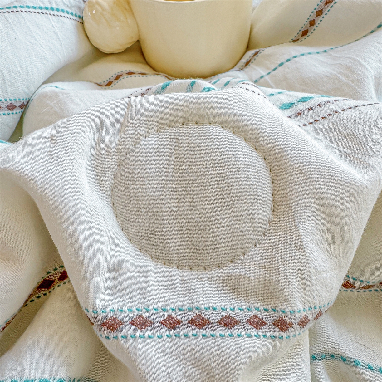 91家纺网 家纺一手货源 找家纺 （总）灰鲸 2026新款全棉色织提花夏被夏凉被空调被