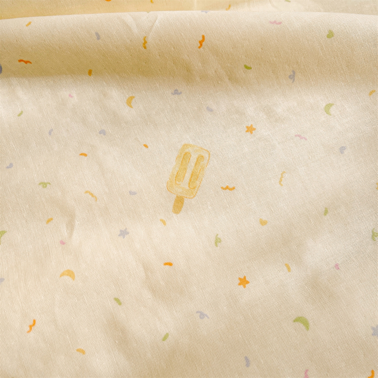 91家纺网 家纺一手货源 找家纺 小禹仔家纺 2026新款A类印花双层纱凉感大豆夏被 棒棒冰