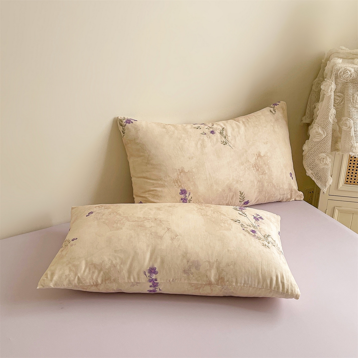 91家纺网 家纺一手货源 找家纺 小禹仔家纺 2026新款A类印花双层纱凉感大豆夏被 奈里