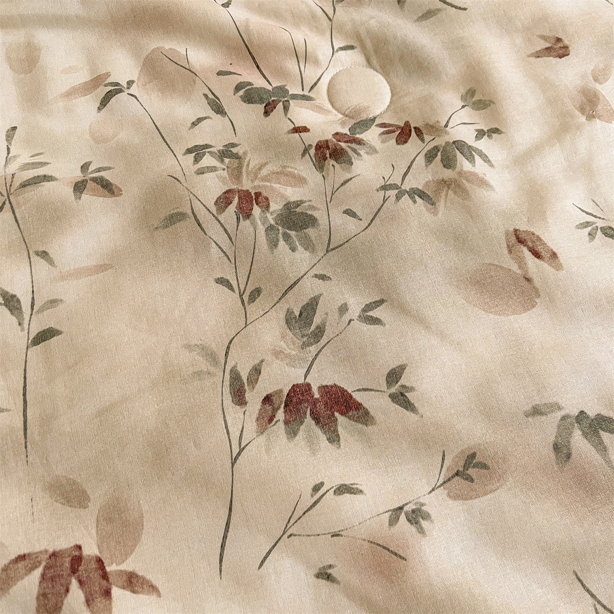 91家纺网 家纺一手货源 找家纺 小禹仔家纺 2026新款A类印花双层纱凉感大豆夏被 青时