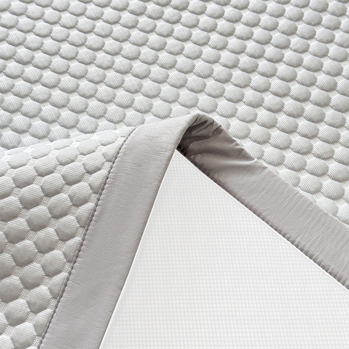 91家纺网 家纺一手货源 找家纺 几禾 2026新款大豆豆刺绣款凉席床席款-小熊饼干 薇薇蓝-床铺款