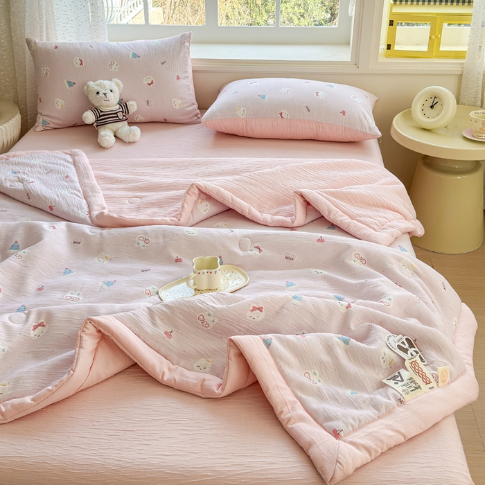 （总）几禾 2026新款A类三层纱印花夏被-柔纱系列