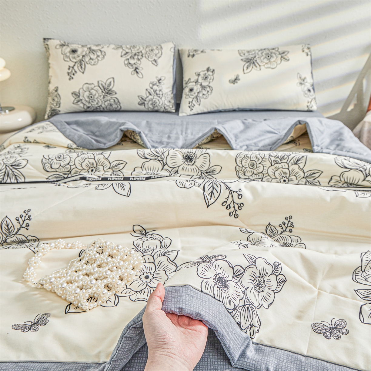 91家纺网 家纺一手货源 找家纺 小禹仔家纺 2026新款A类里外全棉印花棉花夏被 安曼