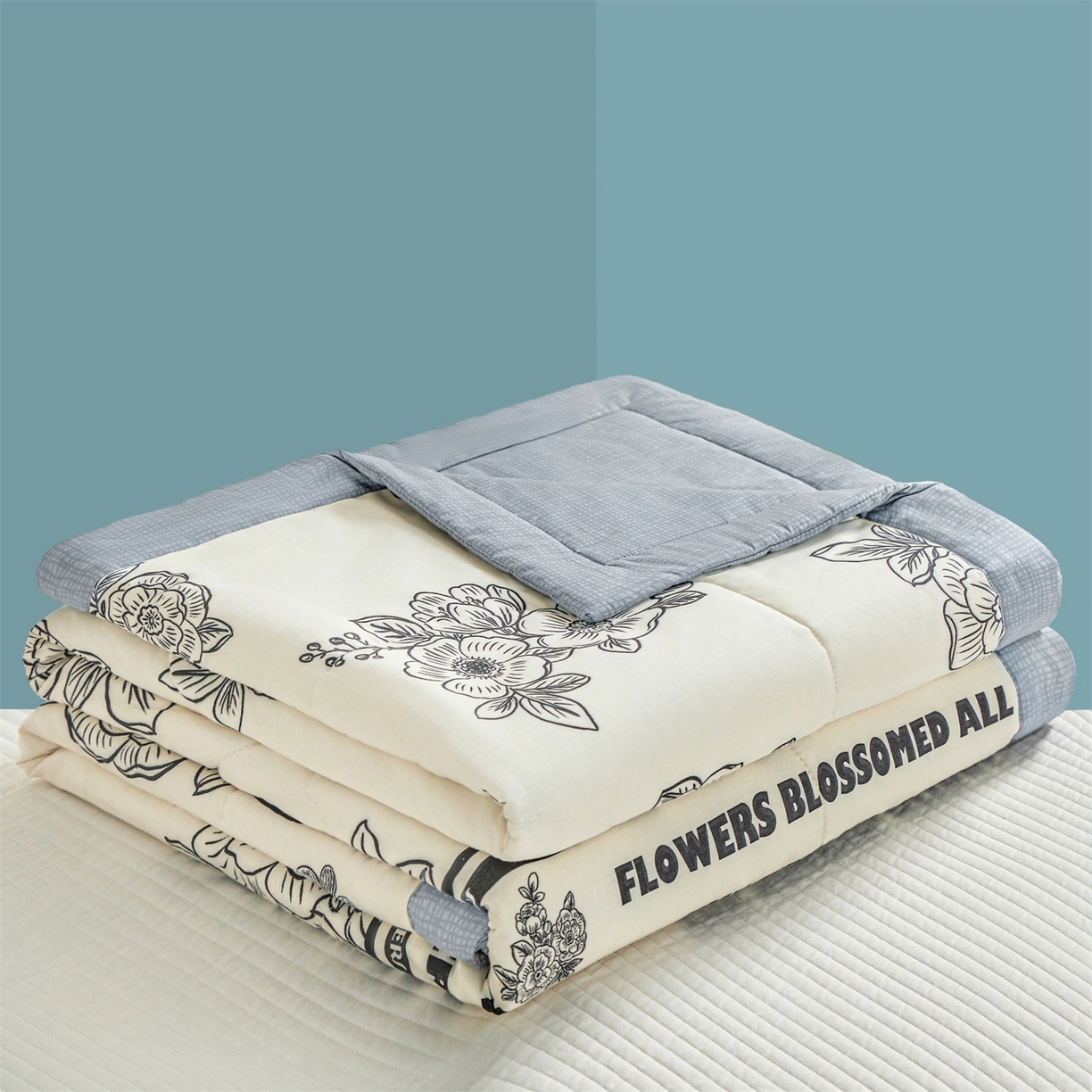 91家纺网 家纺一手货源 找家纺 小禹仔家纺 2026新款A类里外全棉印花棉花夏被 安曼