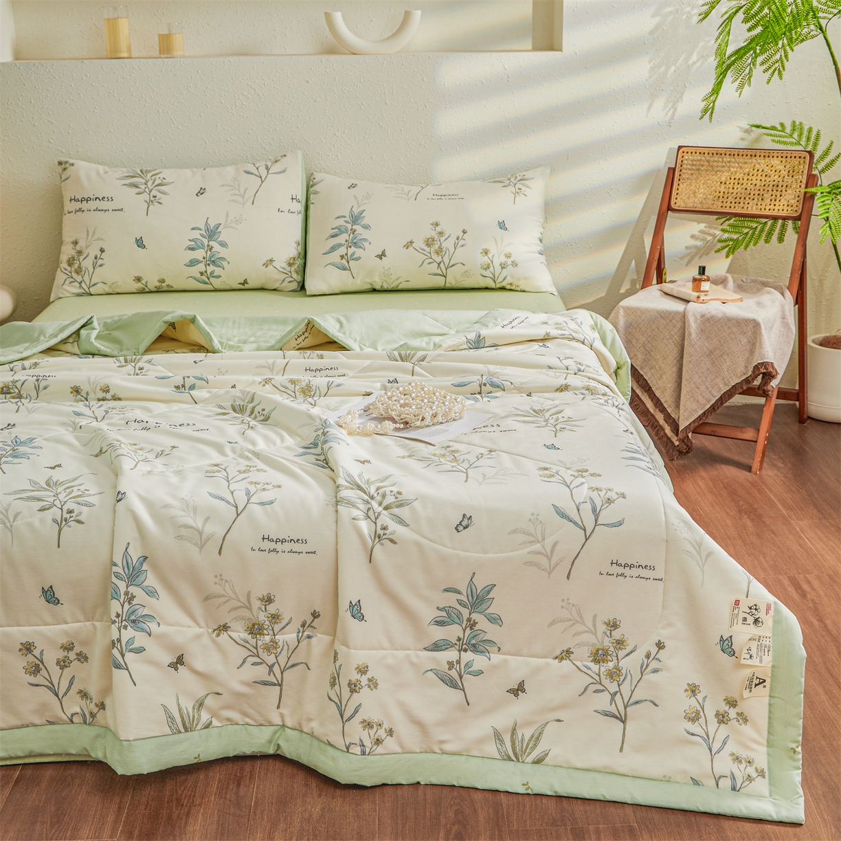 91家纺网 家纺一手货源 找家纺 小禹仔家纺 2026新款A类里外全棉印花棉花夏被 初夏