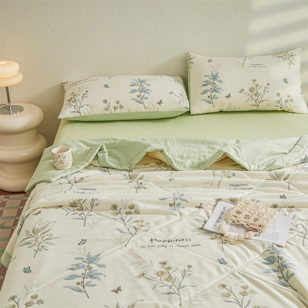 91家纺网 家纺一手货源 找家纺 小禹仔家纺 2026新款A类里外全棉印花棉花夏被 初夏