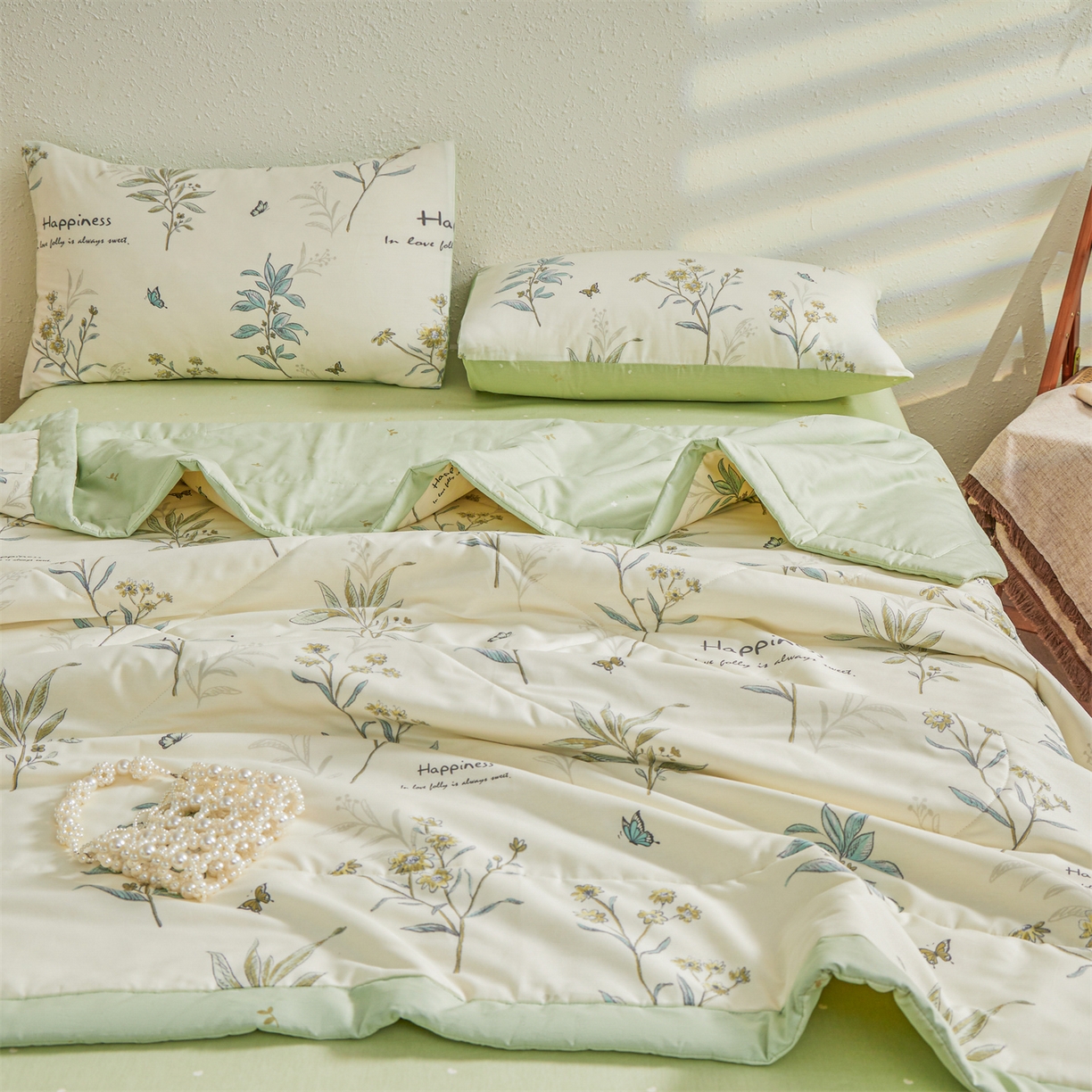 91家纺网 家纺一手货源 找家纺 小禹仔家纺 2026新款A类里外全棉印花棉花夏被 初夏