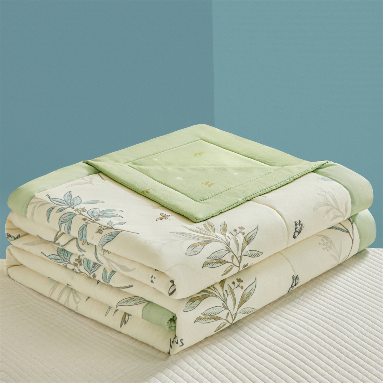 91家纺网 家纺一手货源 找家纺 小禹仔家纺 2026新款A类里外全棉印花棉花夏被 初夏