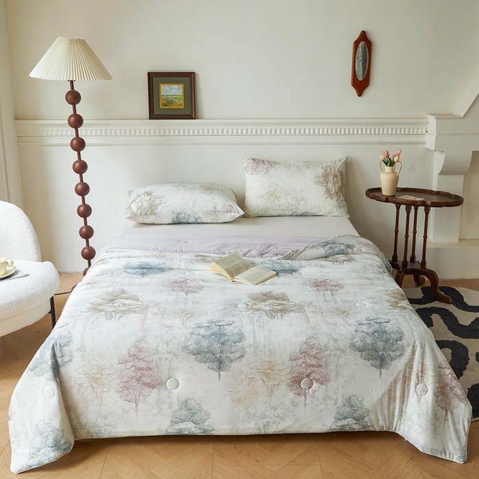 小禹仔家纺 2026新款针织凉感丝印花夏被夏凉被 时空骑士