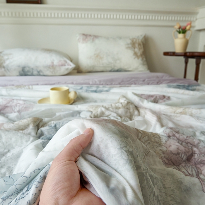 91家纺网 家纺一手货源 找家纺 小禹仔家纺 2026新款针织凉感丝印花夏被夏凉被 时空骑士