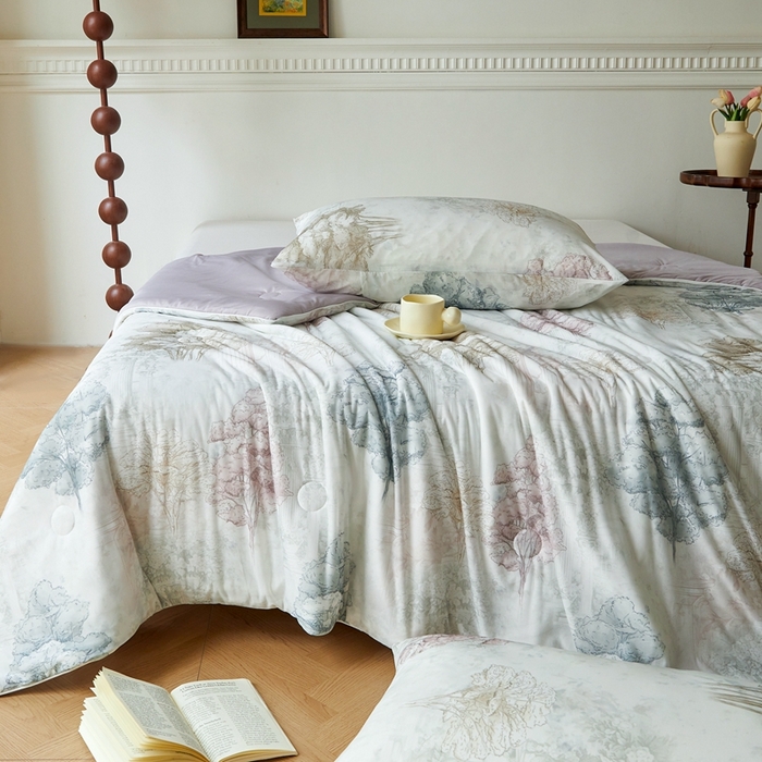 91家纺网 家纺一手货源 找家纺 小禹仔家纺 2026新款针织凉感丝印花夏被夏凉被 时空骑士