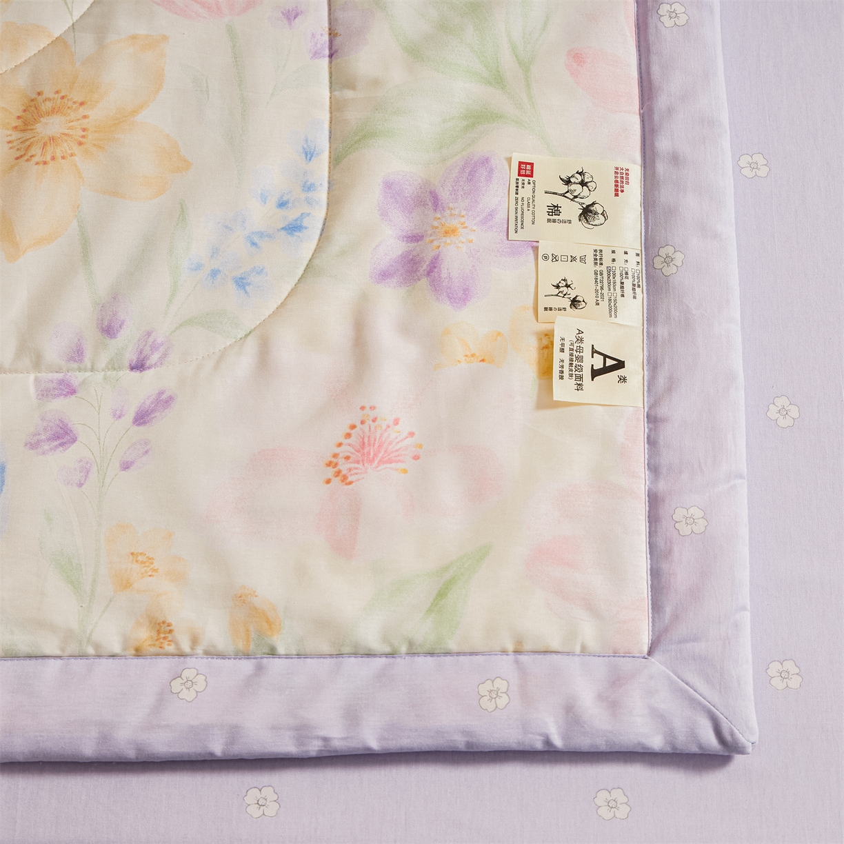 91家纺网 家纺一手货源 找家纺 小禹仔家纺 2026新款A类里外全棉印花棉花夏被 花信风来