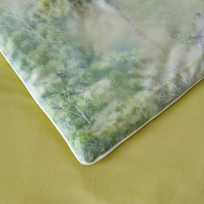 91家纺网 家纺一手货源 找家纺 小禹仔家纺 2026新款针织凉感丝印花夏被夏凉被 叶问芳华