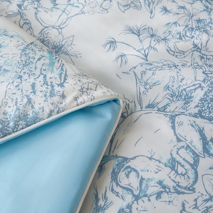 91家纺网 家纺一手货源 找家纺 小禹仔家纺 2026新款针织凉感丝印花夏被夏凉被 印象派兰