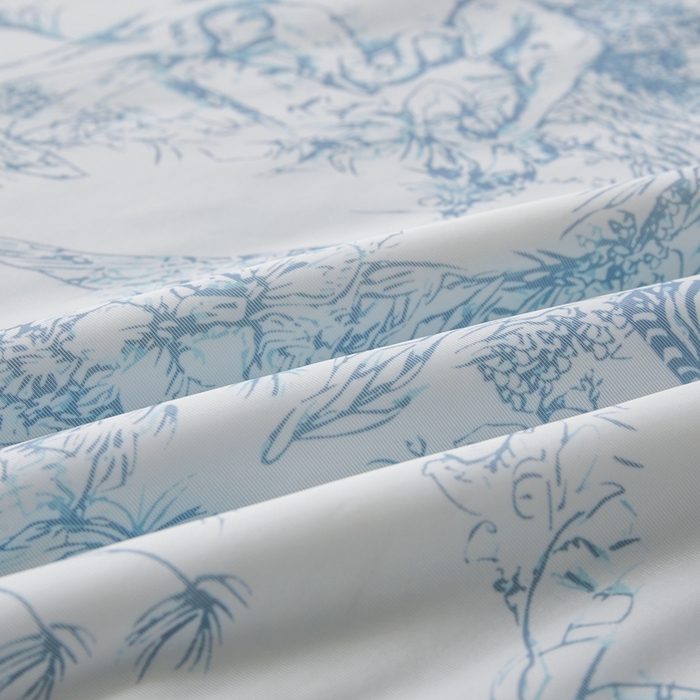 91家纺网 家纺一手货源 找家纺 小禹仔家纺 2026新款针织凉感丝印花夏被夏凉被 印象派兰