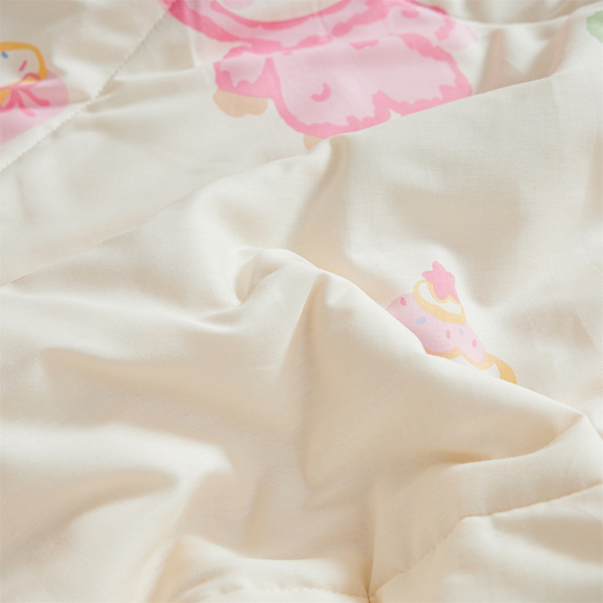 91家纺网 家纺一手货源 找家纺 小禹仔家纺 2026新款A类里外全棉印花棉花夏被 萌彩布布