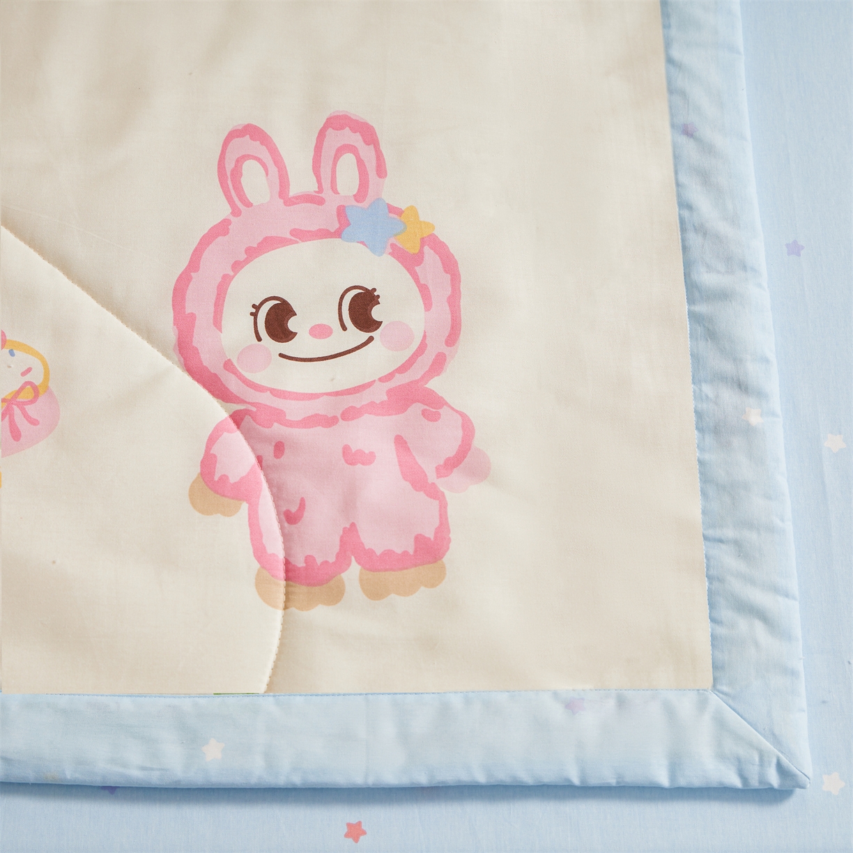 91家纺网 家纺一手货源 找家纺 小禹仔家纺 2026新款A类里外全棉印花棉花夏被 萌彩布布