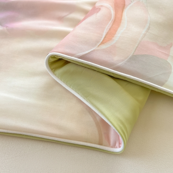 91家纺网 家纺一手货源 找家纺 小禹仔家纺 2026新款针织凉感丝印花夏被夏凉被 油画粉