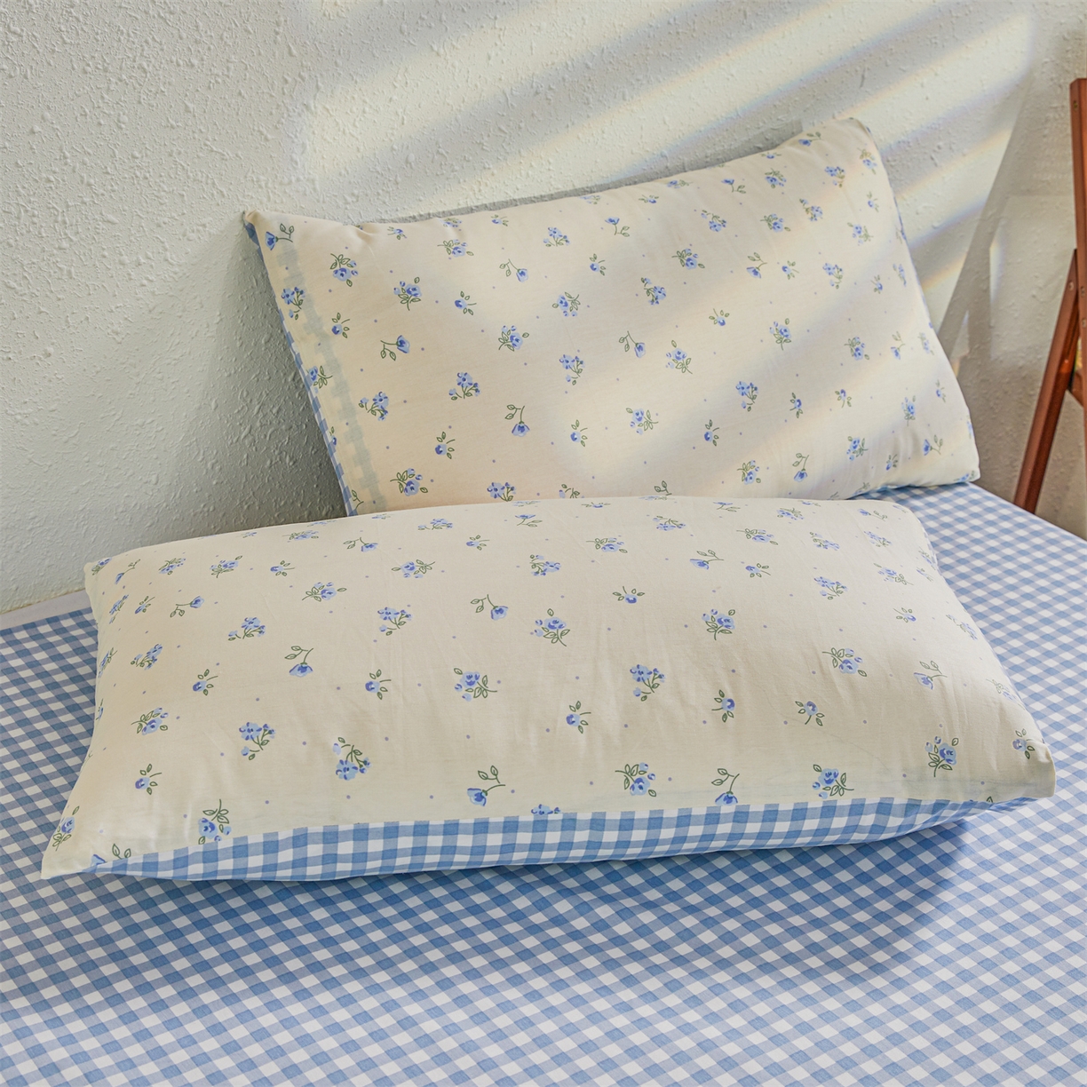 91家纺网 家纺一手货源 找家纺 小禹仔家纺 2026新款A类里外全棉印花棉花夏被 慕心-蓝