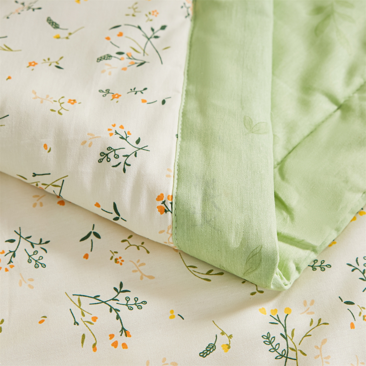 91家纺网 家纺一手货源 找家纺 小禹仔家纺 2026新款A类里外全棉印花棉花夏被 沁园花语