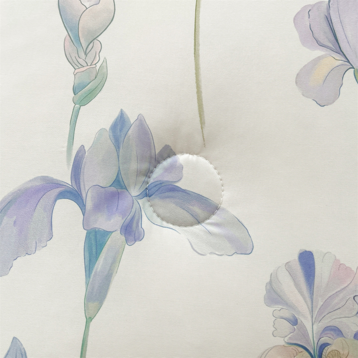 91家纺网 家纺一手货源 找家纺 小禹仔家纺 2026新款针织凉感丝印花夏被夏凉被 鸢尾雾影