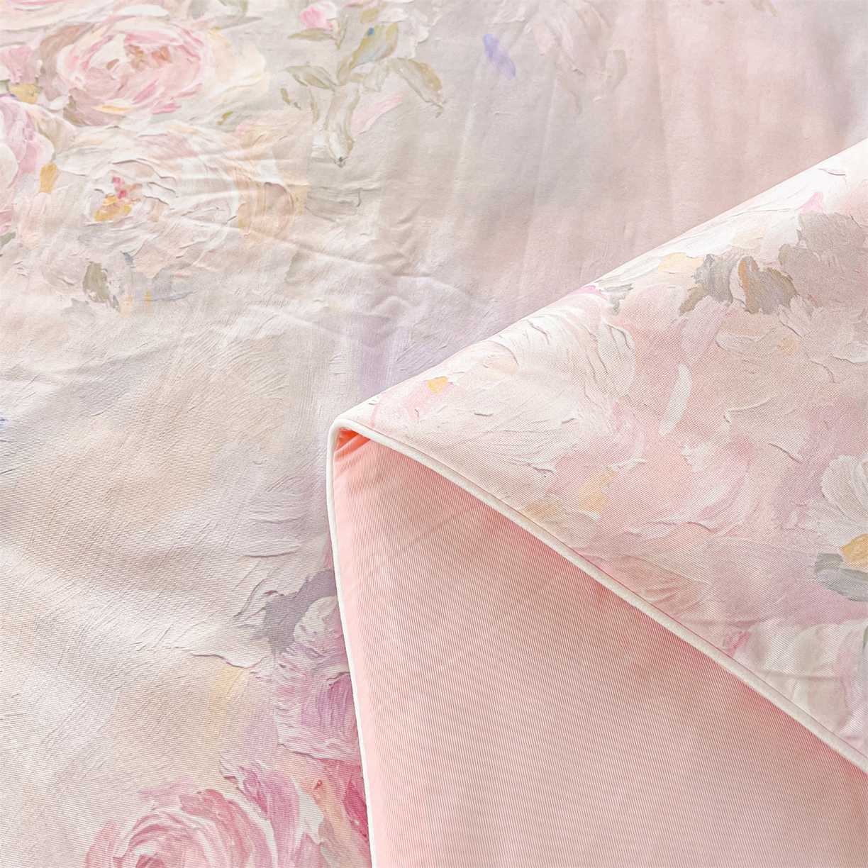 91家纺网 家纺一手货源 找家纺 小禹仔家纺 2026新款针织凉感丝印花夏被夏凉被 花溪紫