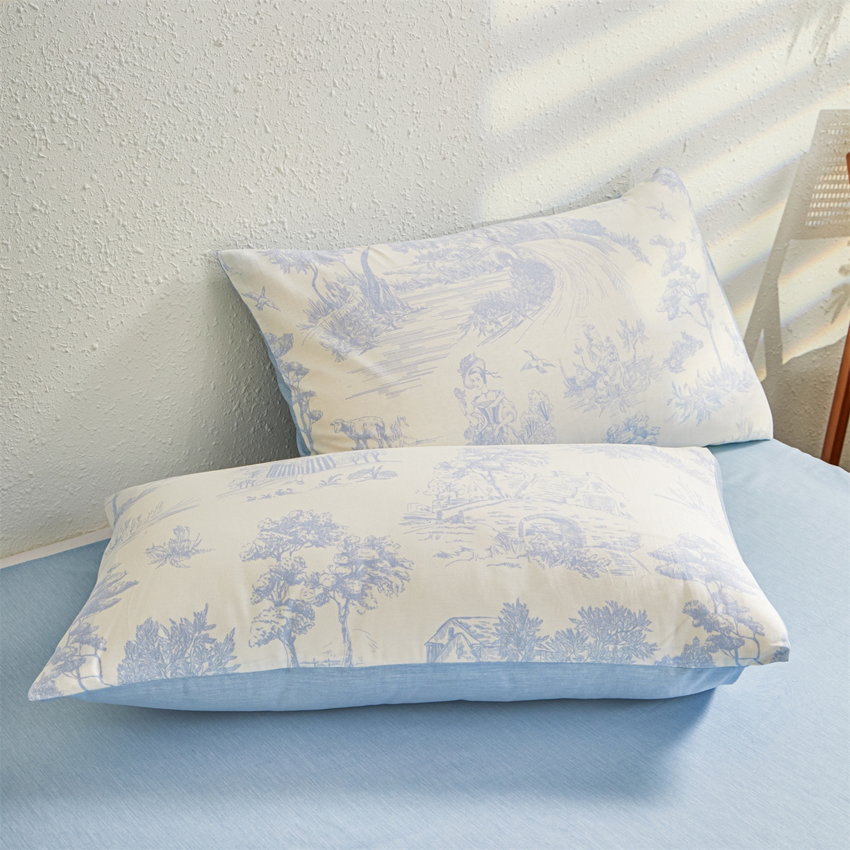 91家纺网 家纺一手货源 找家纺 小禹仔家纺 2026新款A类里外全棉印花棉花夏被 世外桃源