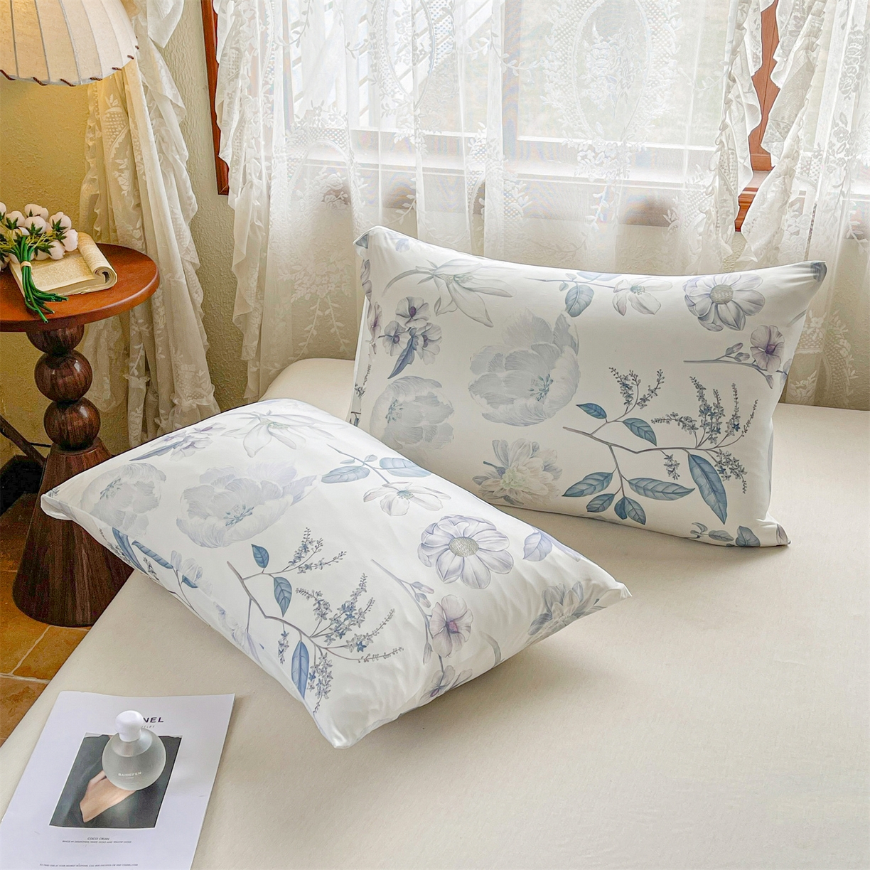 91家纺网 家纺一手货源 找家纺 小禹仔家纺 2026新款针织凉感丝印花夏被夏凉被 流香紫灰