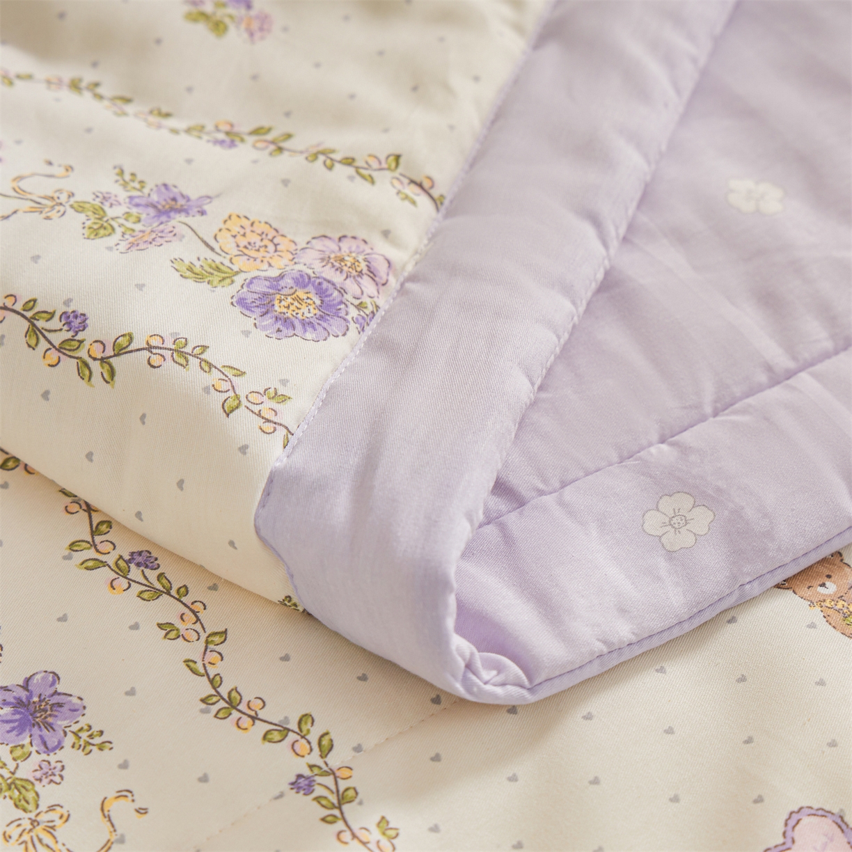 91家纺网 家纺一手货源 找家纺 小禹仔家纺 2026新款A类里外全棉印花棉花夏被 田园乐宠