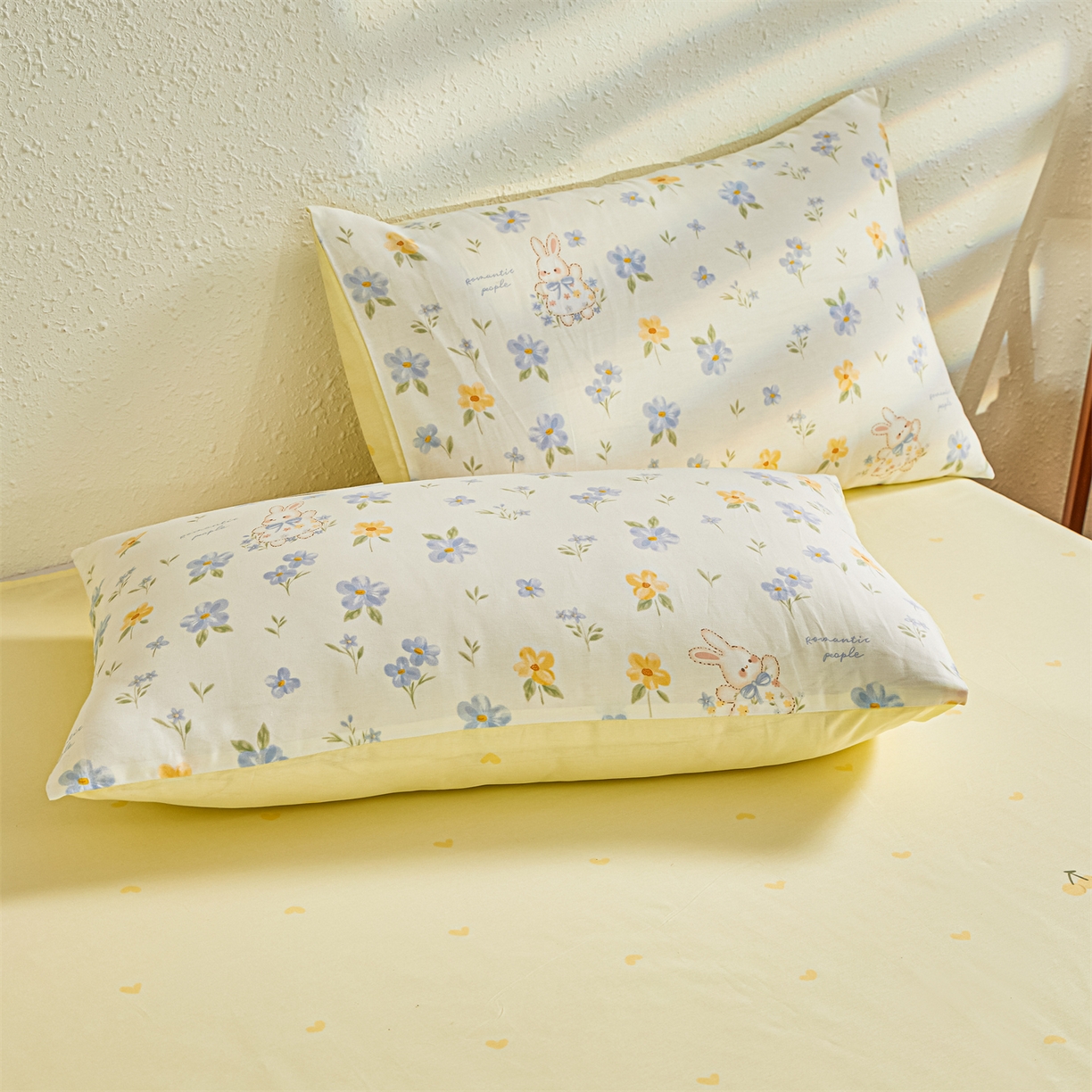 91家纺网 家纺一手货源 找家纺 小禹仔家纺 2026新款A类里外全棉印花棉花夏被 兔茶春序